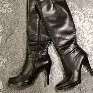 NWOT Nine West Black Knee High Boots
